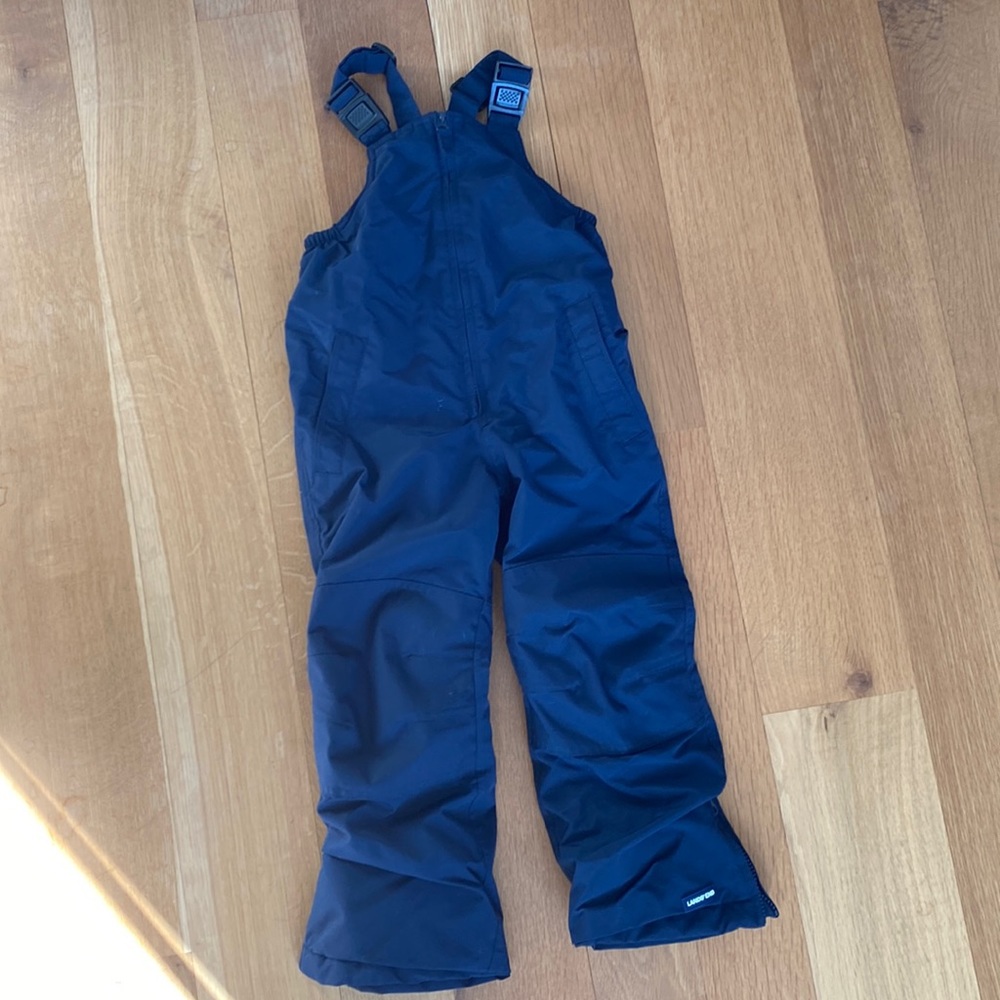 Lands End Size 4 navy snow bibs